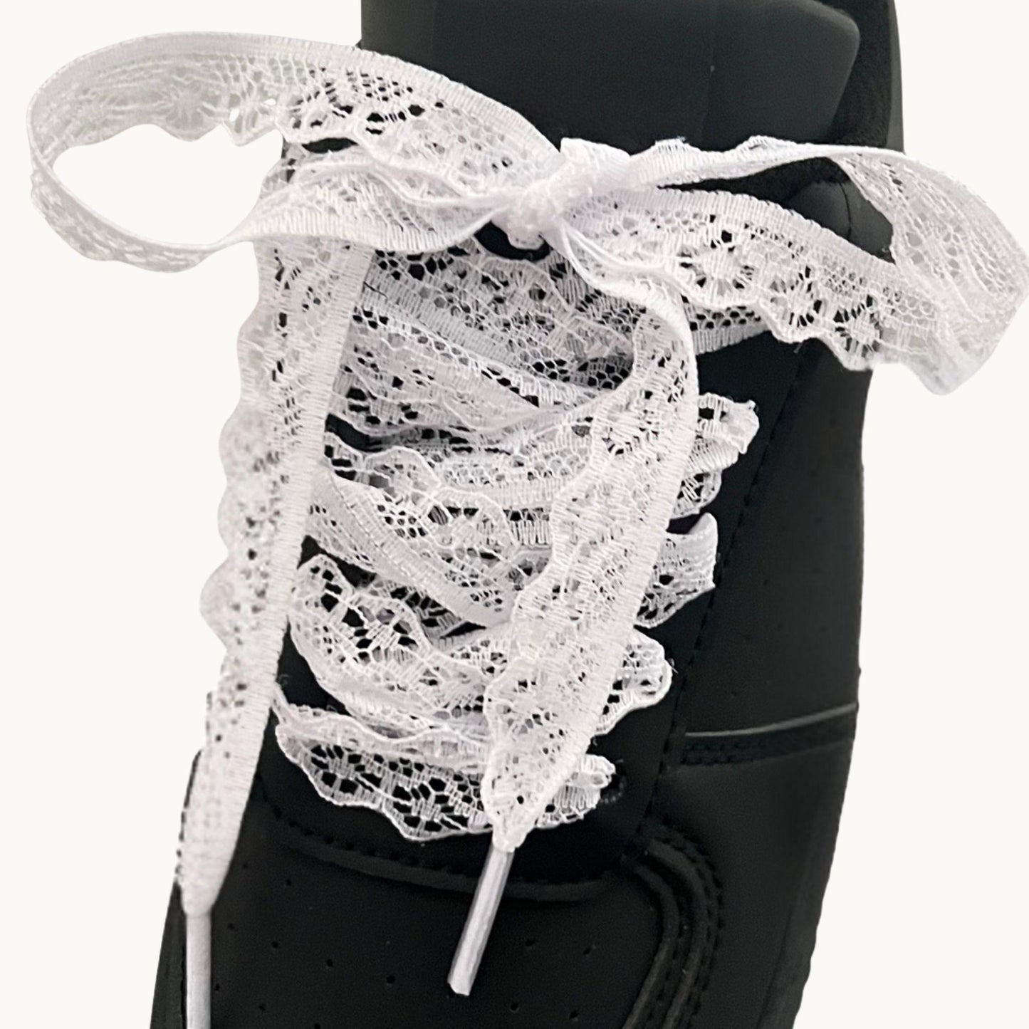 White Lace Bridal Shoe Laces – The Detail That Dresses Up Your “I Do”