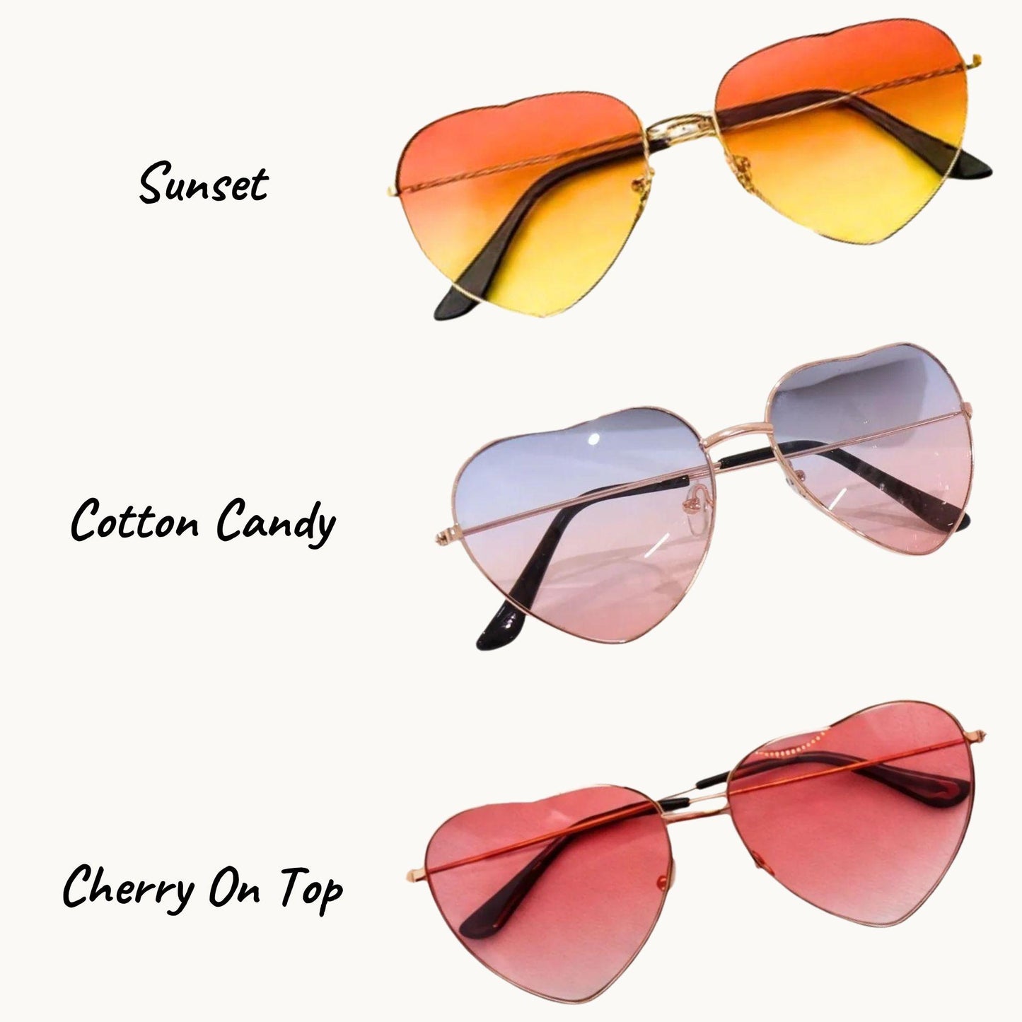 Heart Shaped Bridal Party Sunglasses