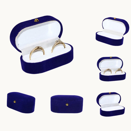 Velvet Double Ring Box