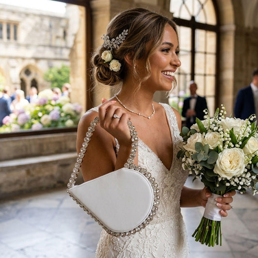 Heart In Hand Bridal Clutch – The “Carry Love With You” Statement Piece