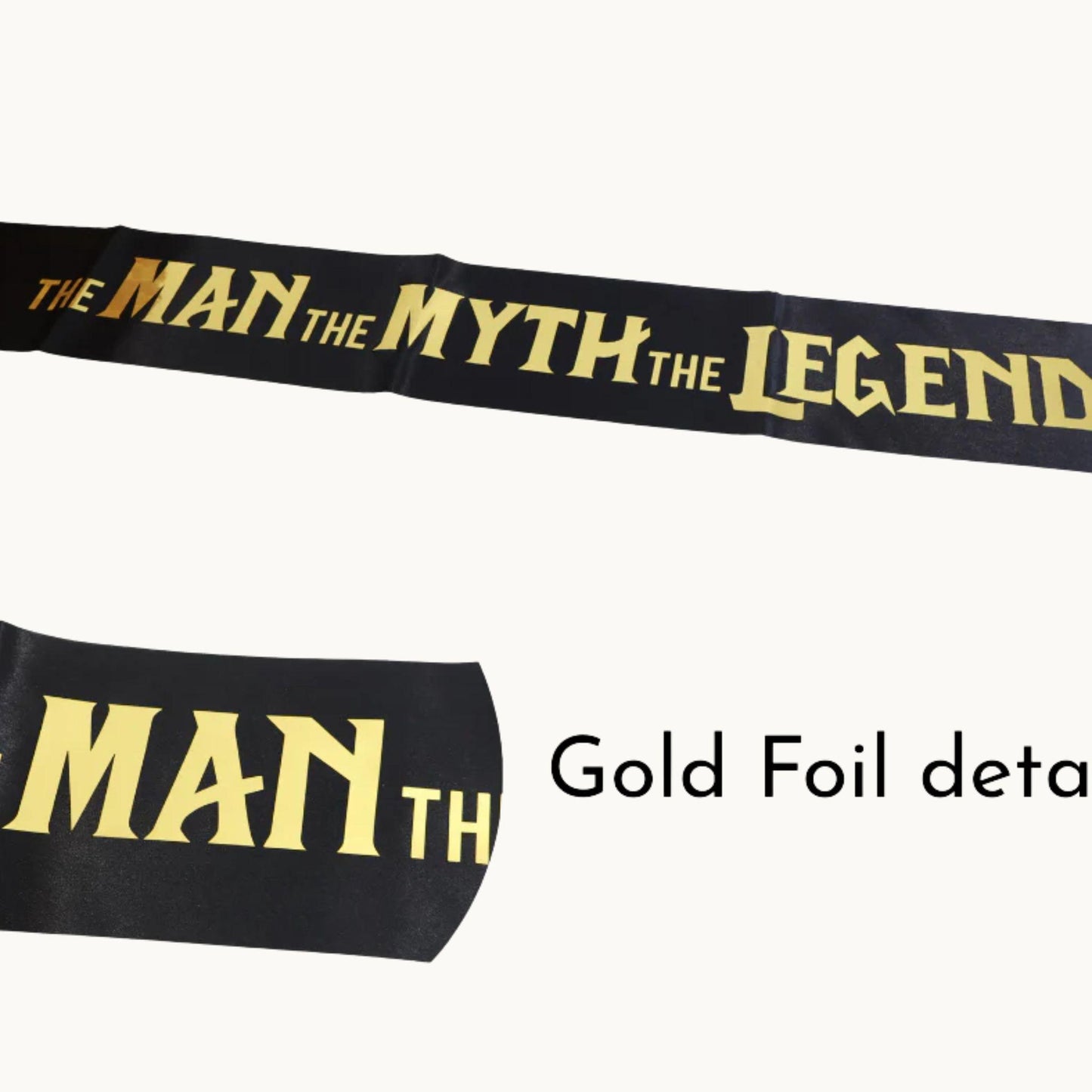 Groom Sash “The Man The Myth The Legend” | Bucks Party Accessorie
