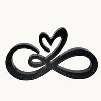 Resin Infinity Heart Figurine – Symbol of Eternal Love | Wedding or Anniversary Décor