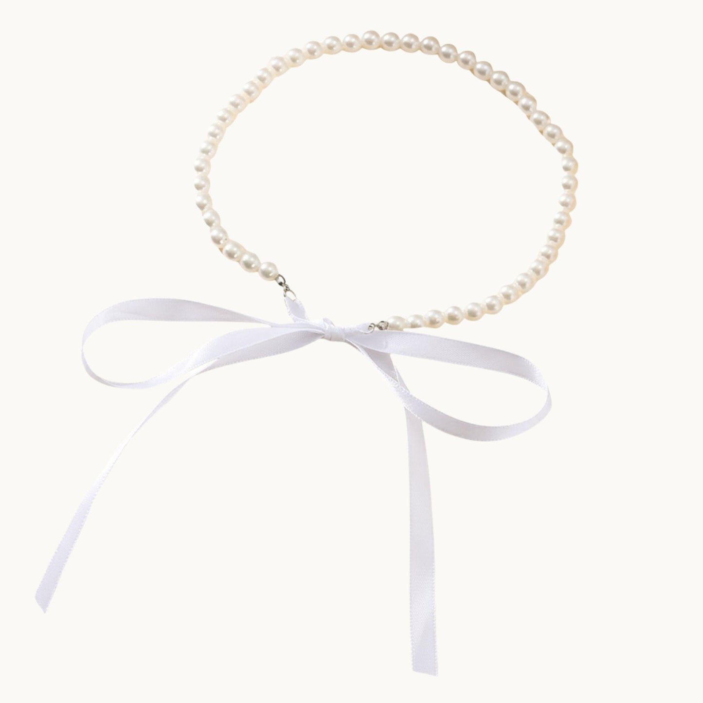 Ribbon Pearl Choker