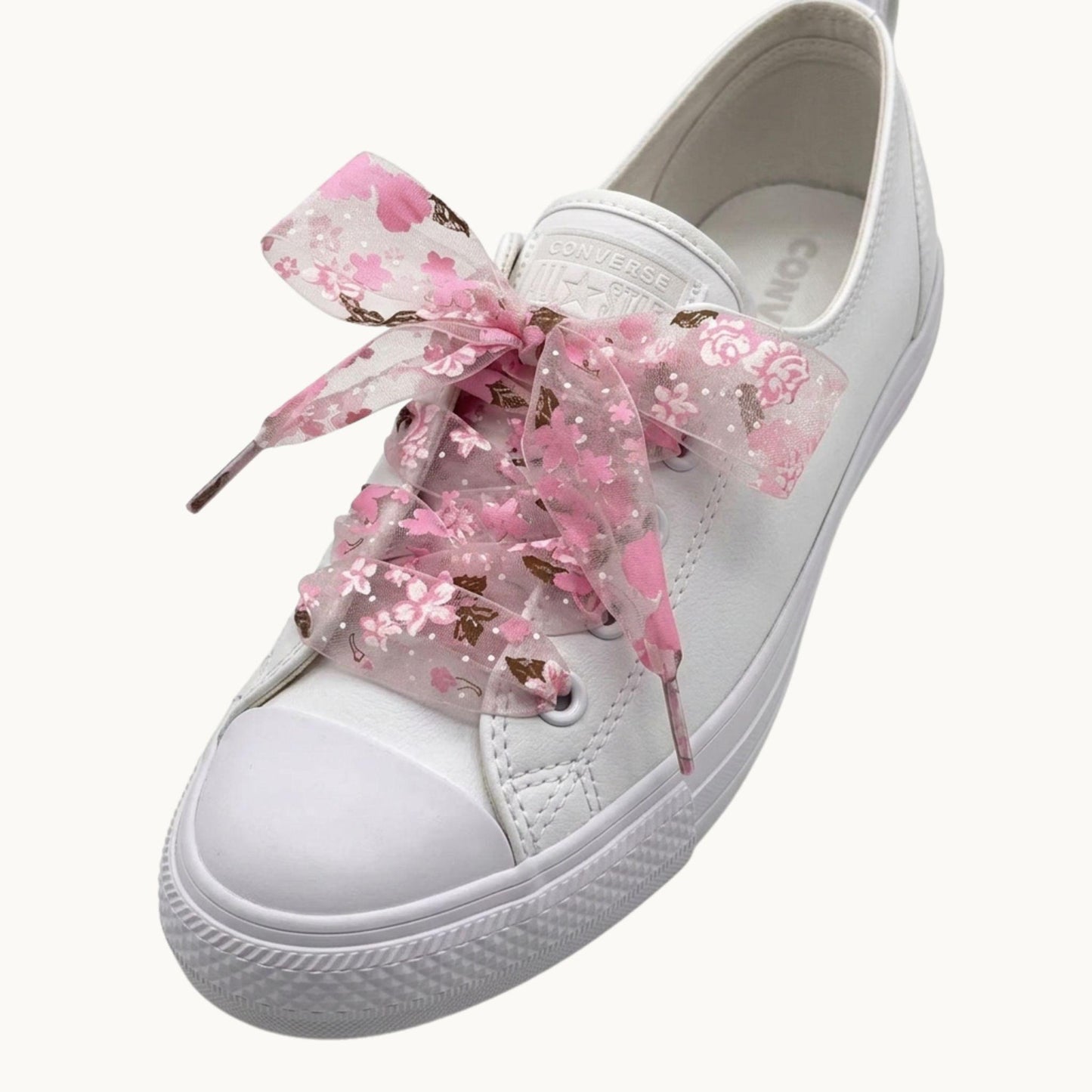 Laced Up for Love – Organza Floral Shoelaces
