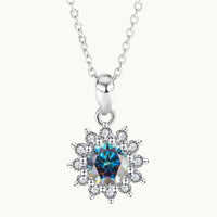 Sunflower Moissanite Necklace – Your Something Blue, Reimagined