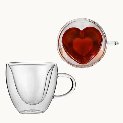 Heart Shaped Glass Mug for Sweet Everyday Moments