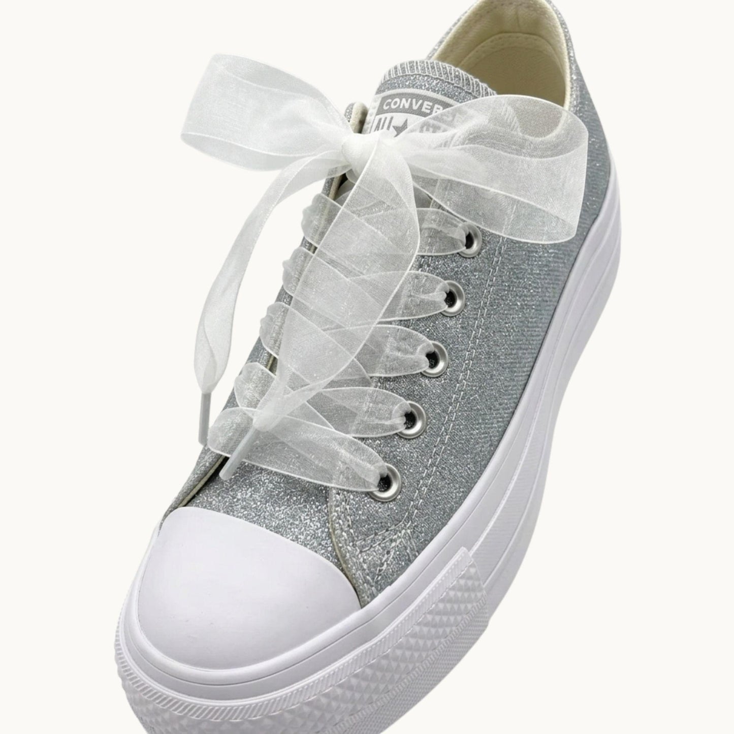 Laced Up for Love – Organza Ribbon Shoelaces
