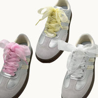 Laced Up for Love – Organza Ribbon Shoelaces