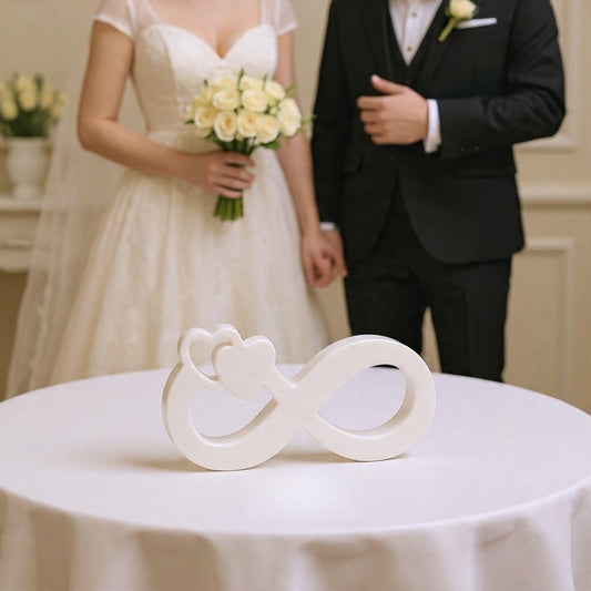 Small Resin Infinity Heart – Eternal Love Symbol | Wedding & Anniversary Décor