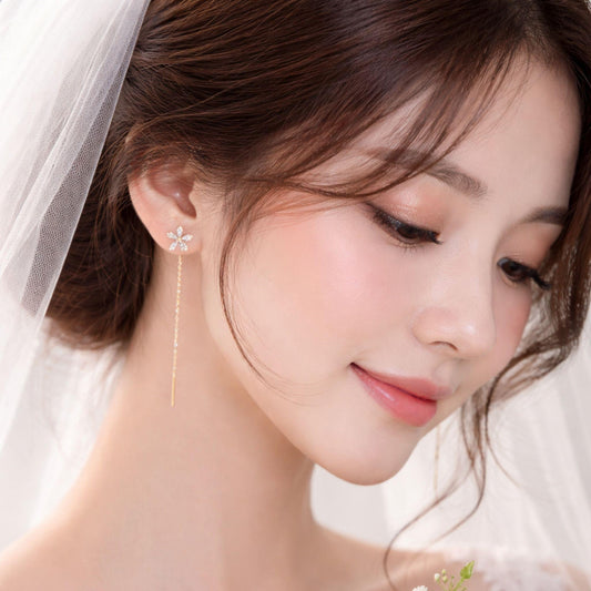 Flower Thread Earrings