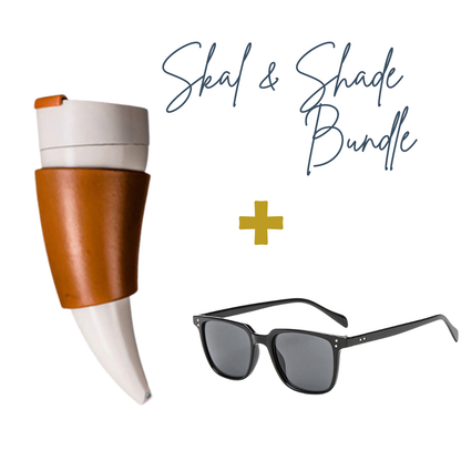 Skål & Shade Set – Horn Mug + Classic Sunnies