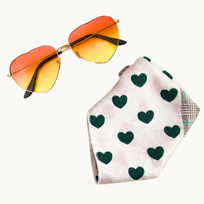 Bridesmaid Gift Set – Heart Sunglasses & Scarf Accessory Bundle