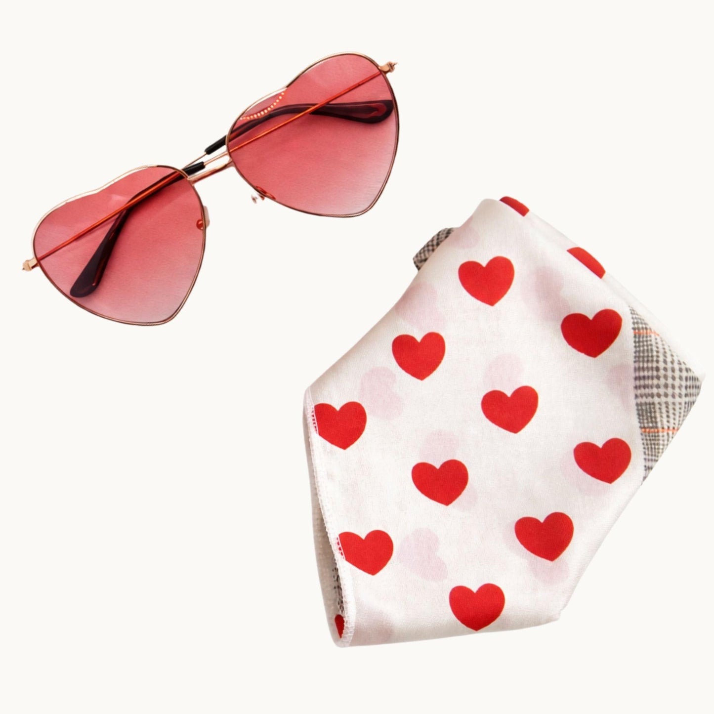 Bridesmaid Gift Set – Heart Sunglasses & Scarf Accessory Bundle