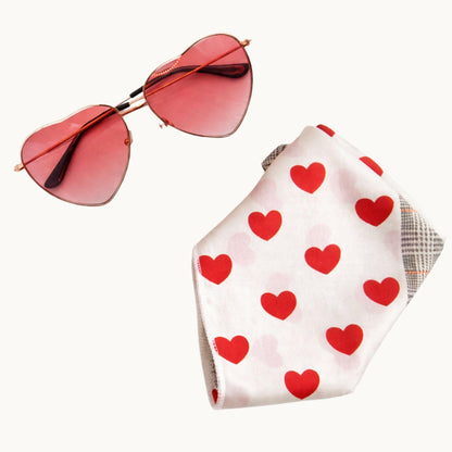 Bridesmaid Gift Set – Heart Sunglasses & Scarf Accessory Bundle