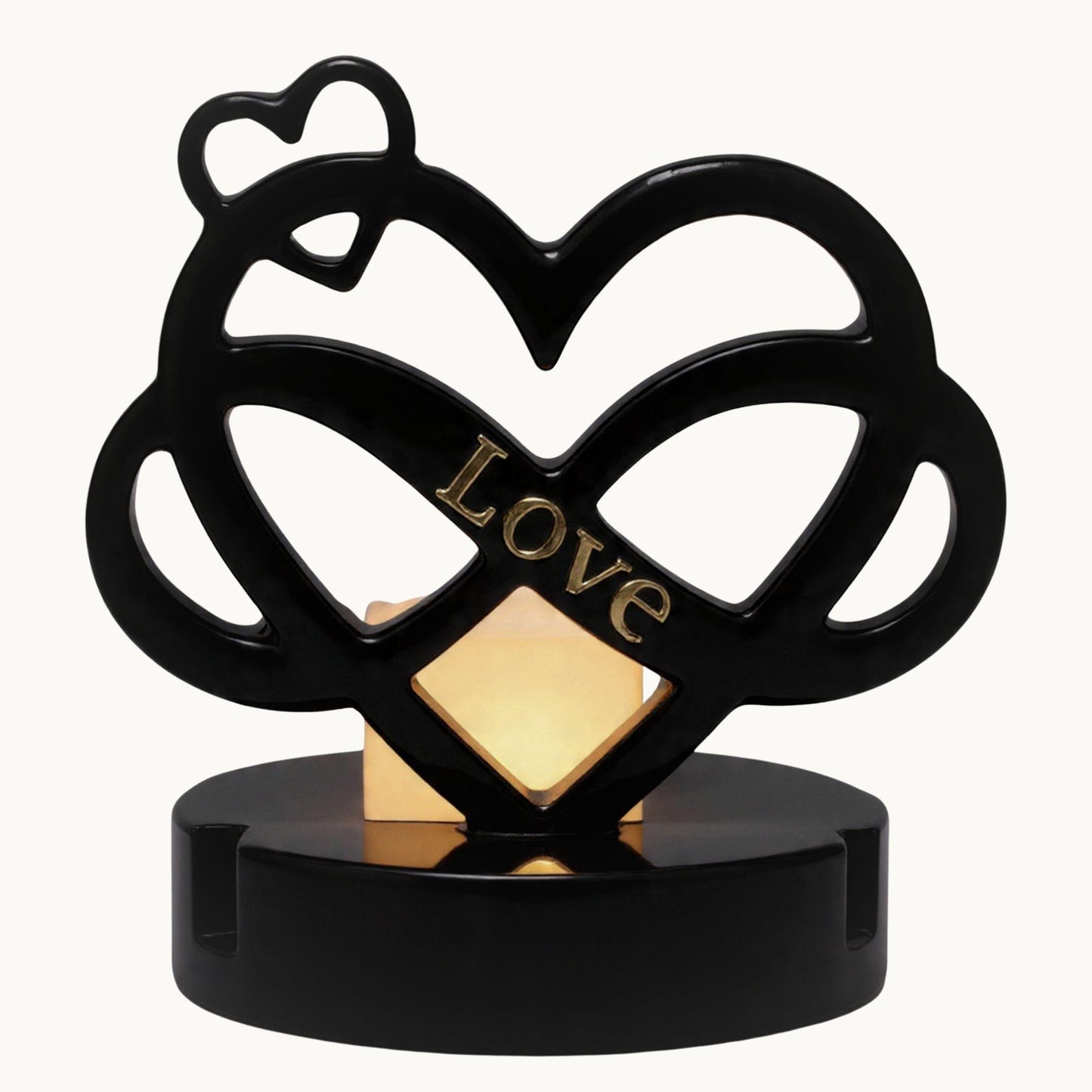 Infinity Heart Candle Holder – Symbol of Endless Love for Weddings