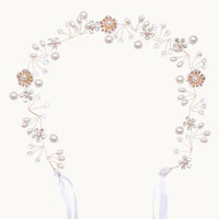 Pearl Flower Hair Vine
