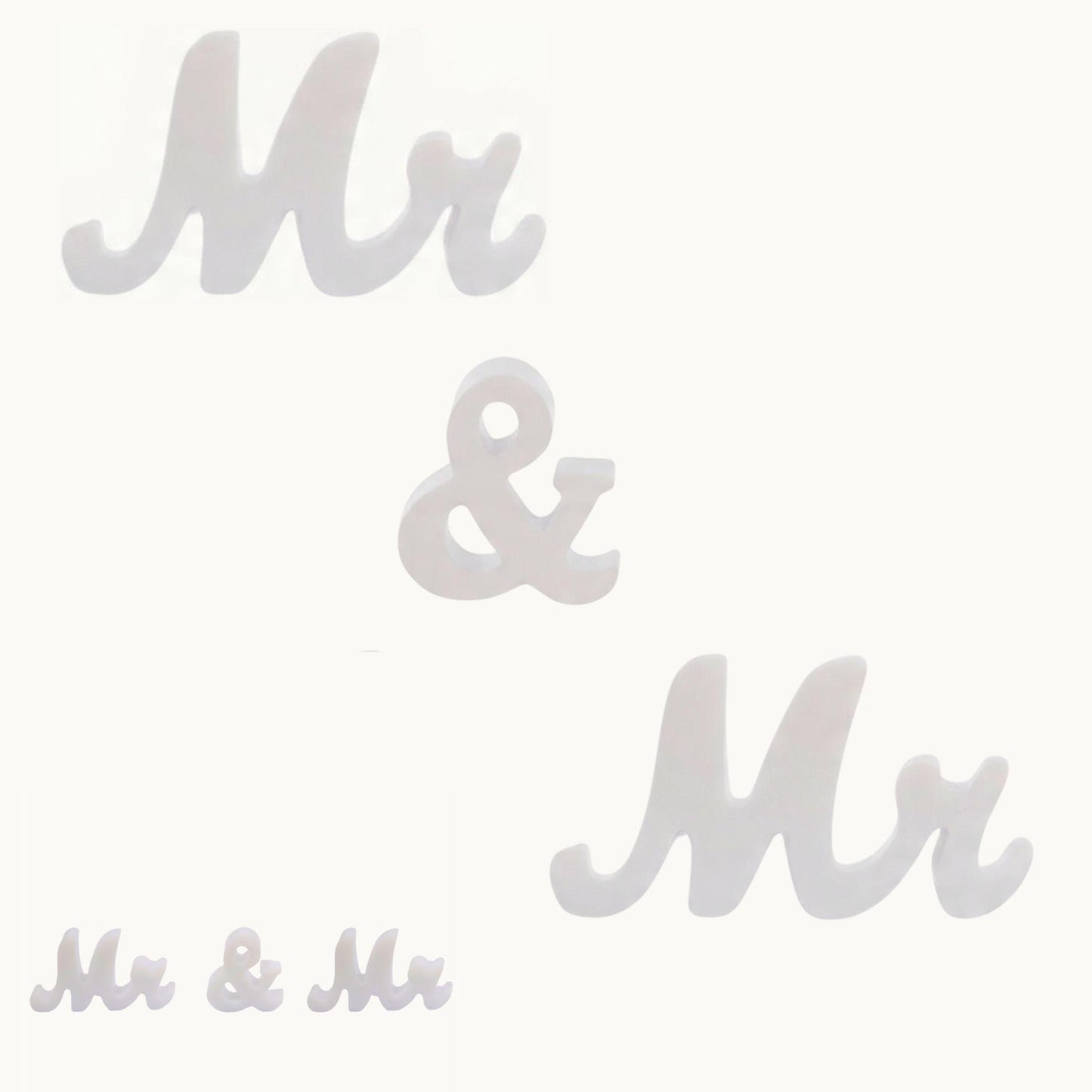 Mr & Mr Resin Letter Set – Wedding Table Display | Couple Gift Décor