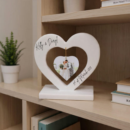 Resin Hanging Heart Display – Table Number Centrepiece