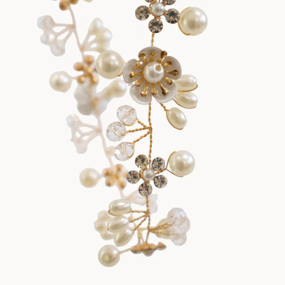 Pearl Flower Hair Vine