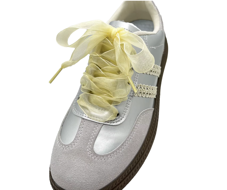 Laced Up for Love – Organza Shoelaces (Plain & Floral)
