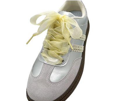 Laced Up for Love – Organza Shoelaces (Plain & Floral)
