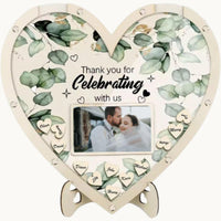 Forever & Always: Heart Guest Book Frame That Turns Memories Into Art