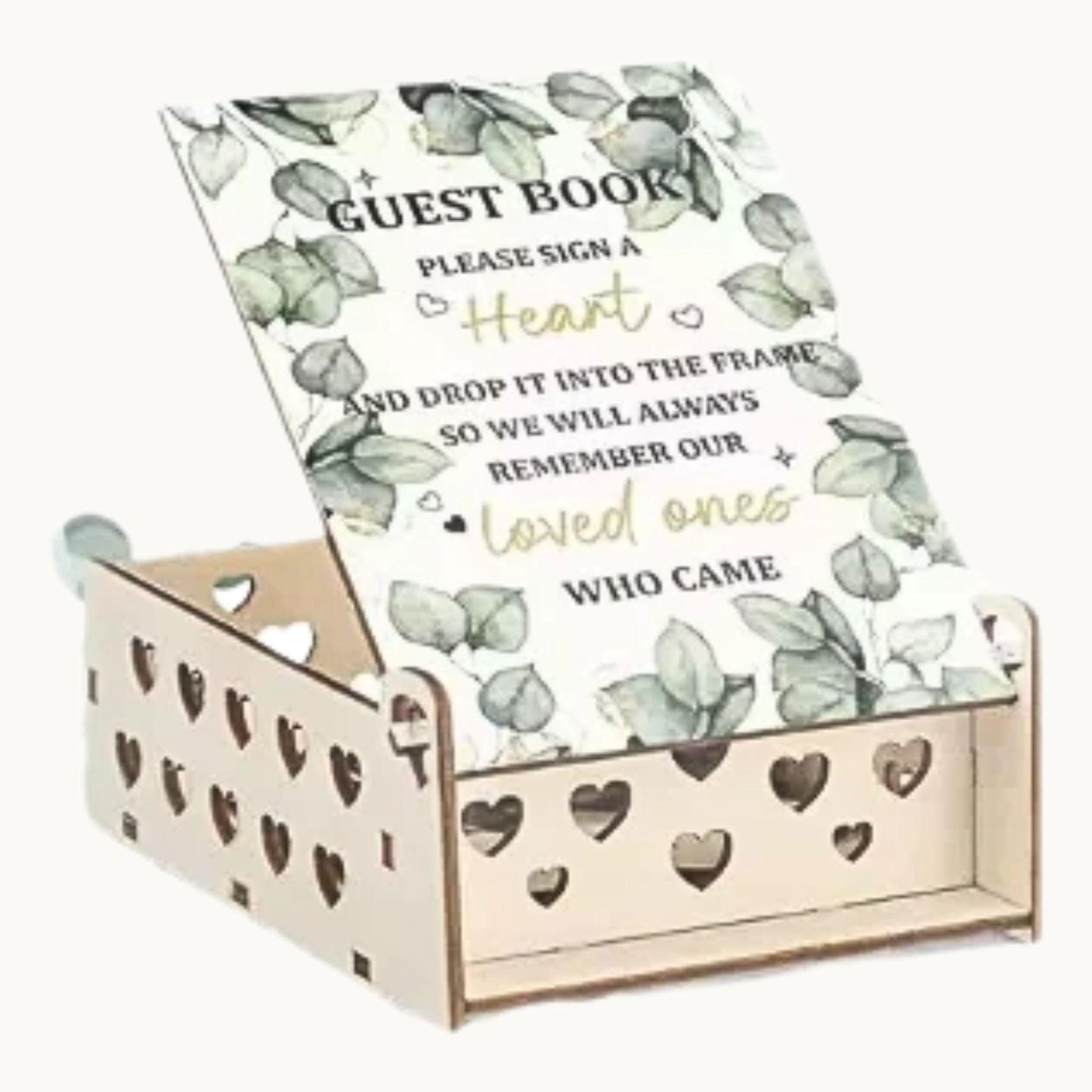 Forever & Always: Heart Guest Book Frame That Turns Memories Into Art