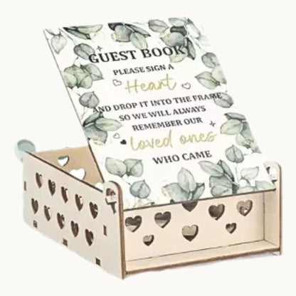 Forever & Always: Heart Guest Book Frame That Turns Memories Into Art