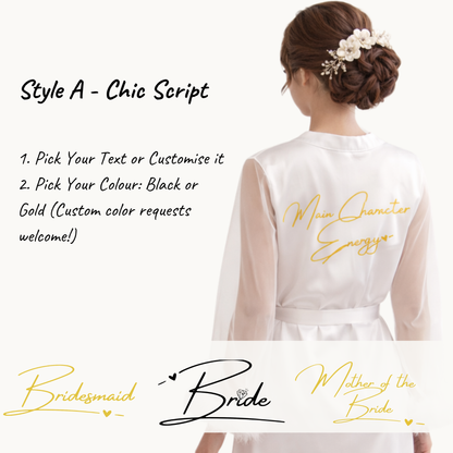 Feather Sleeve Bridal Robe for Luxe Wedding Morning Moments