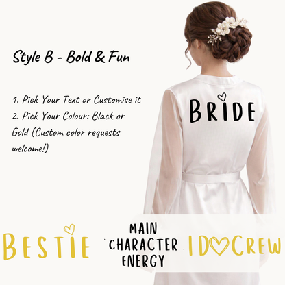 Feather Sleeve Bridal Robe for Luxe Wedding Morning Moments