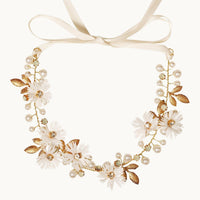 Floral Ribbon Wedding Headband