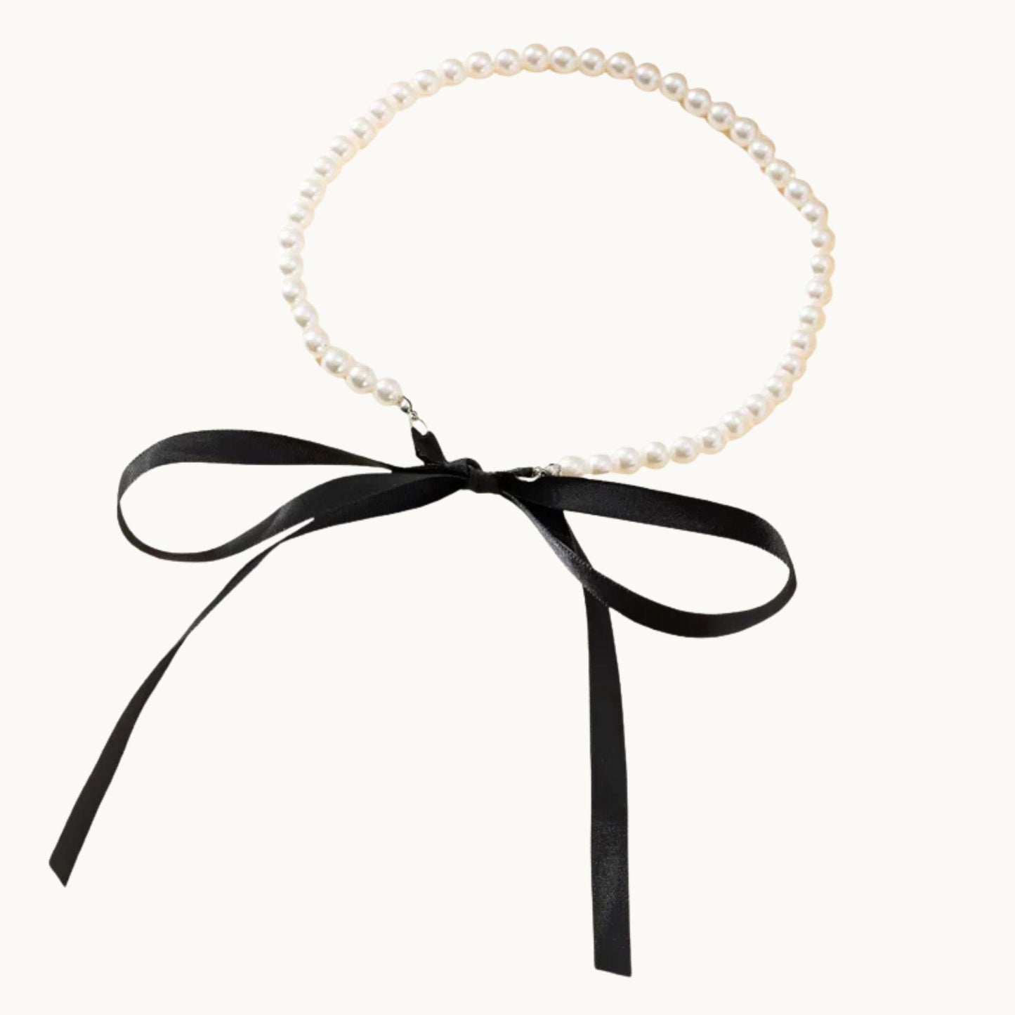 Ribbon Pearl Choker