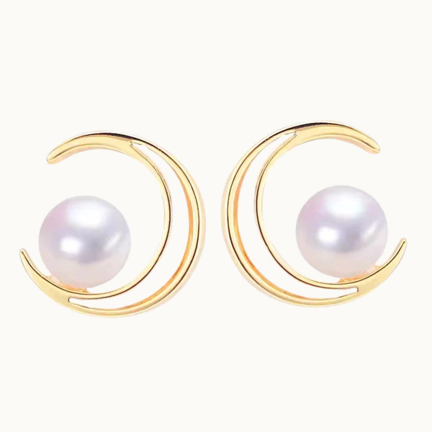 Pearl Moon Earrings – A Little Celestial Magic for Your “I Do”