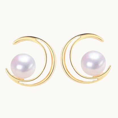 Pearl Moon Earrings – A Little Celestial Magic for Your “I Do”