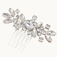 Silver Rhinestone Hair Comb