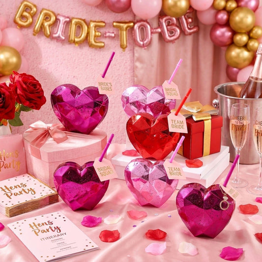 Metallic Heart Tumbler 600ml