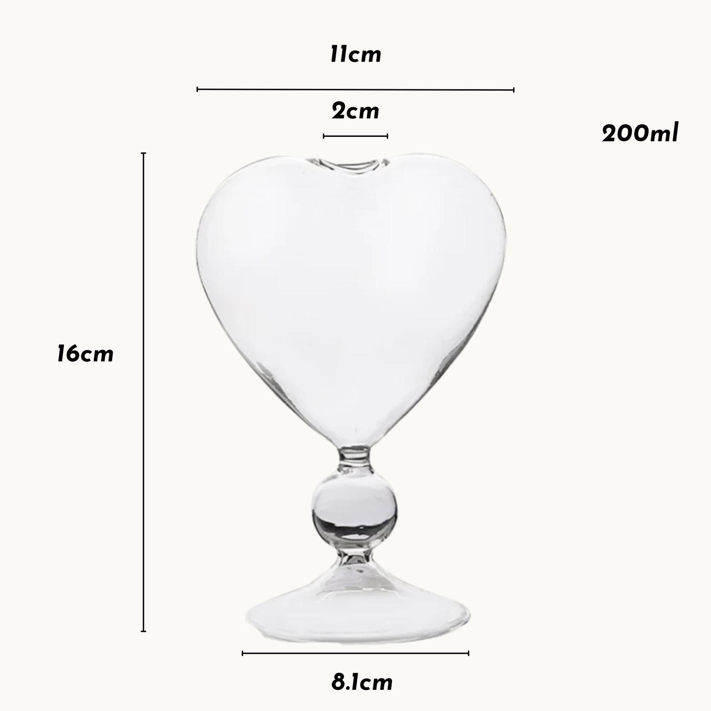 Heart-Shaped Flower Vase