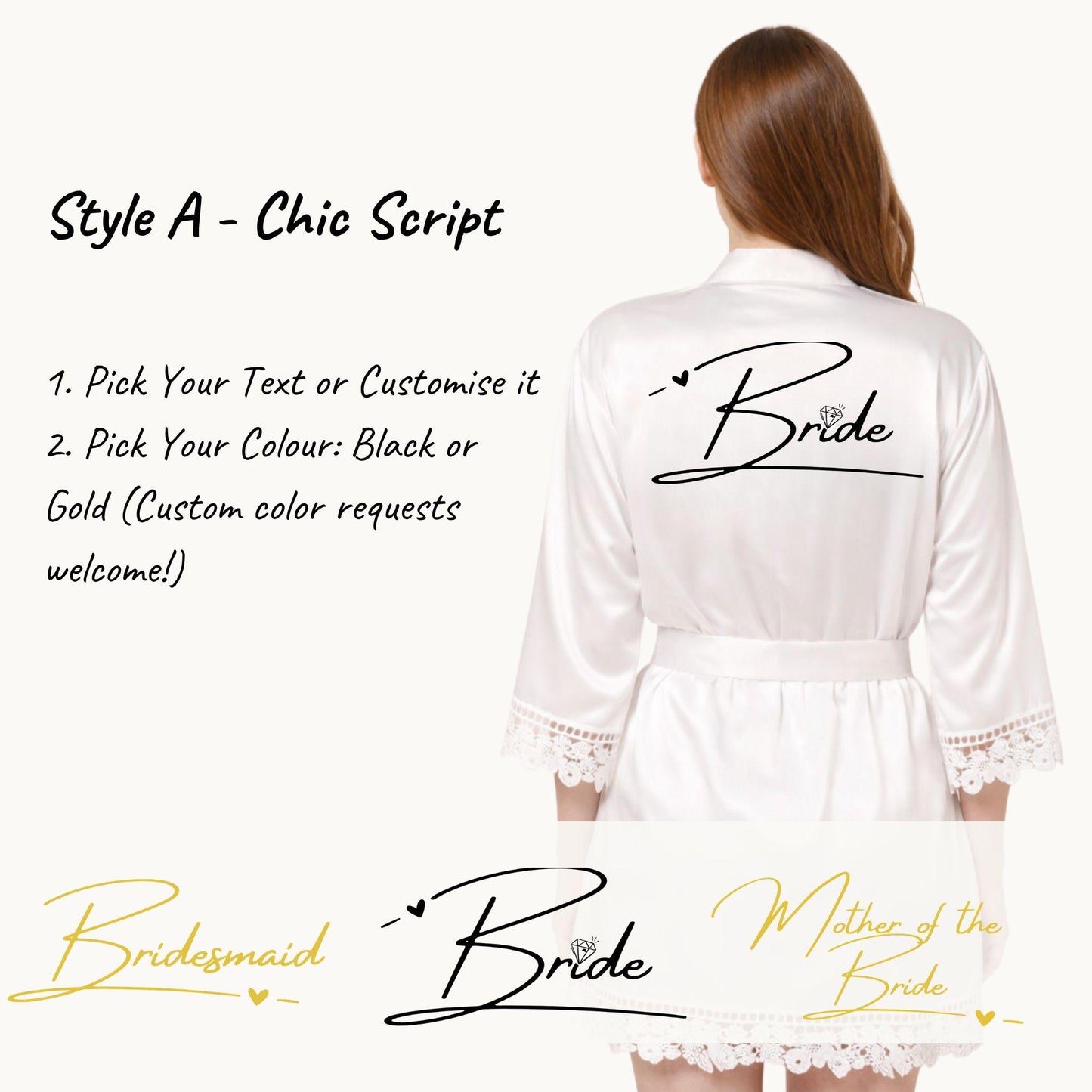 Soft Glam Moments: Floral Lace Bridal Robe for Effortless Wedding Morning Elegance