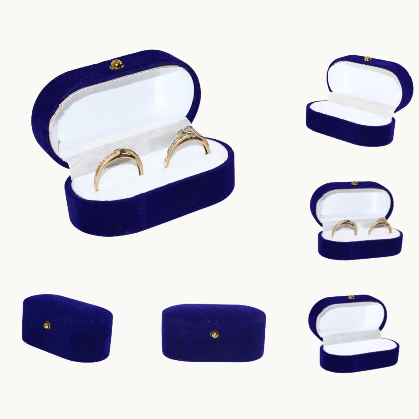 Velvet Double Ring Box