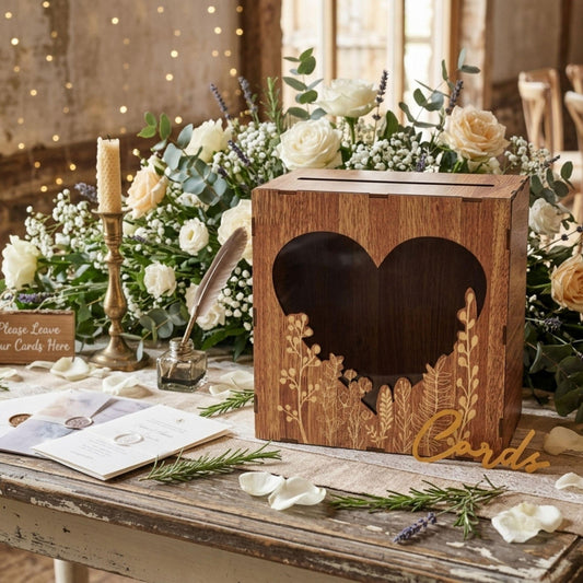 Wedding Card Box – Rustic Romance Meets Your Love Story