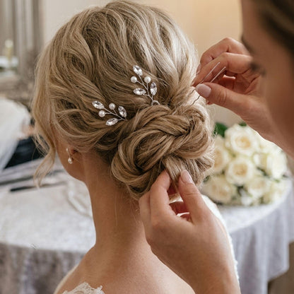 Rhinestone Hair Pins – Set of 6