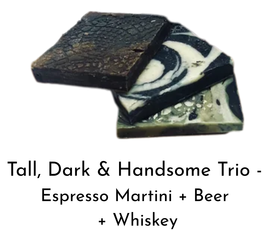 Trio of Alcohol-Infused Guest Soaps – Wedding Favours, Party Gifts & Travel Minis