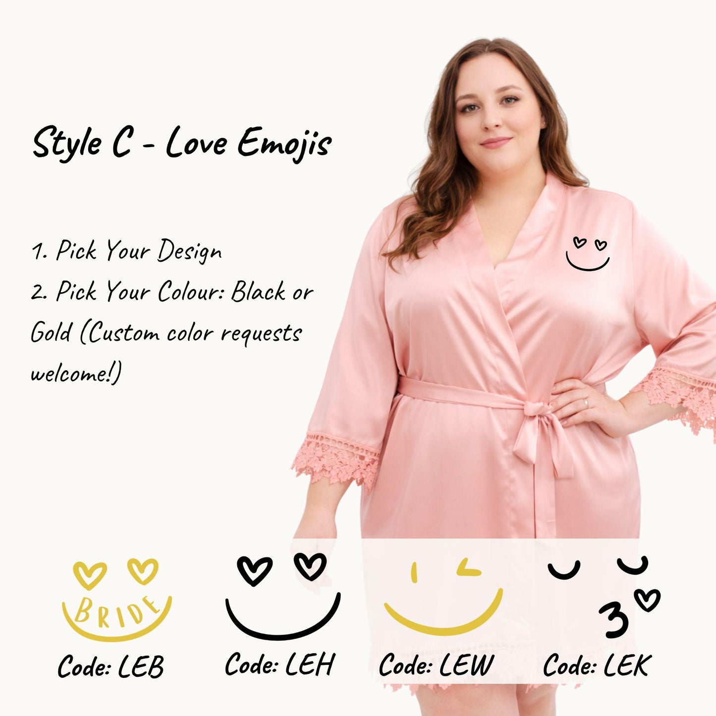 Floral Lace Bridesmaid Robe for Matching Wedding Morning Magic