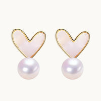 Pearl Heart Earrings – A Love Story in Every Detail