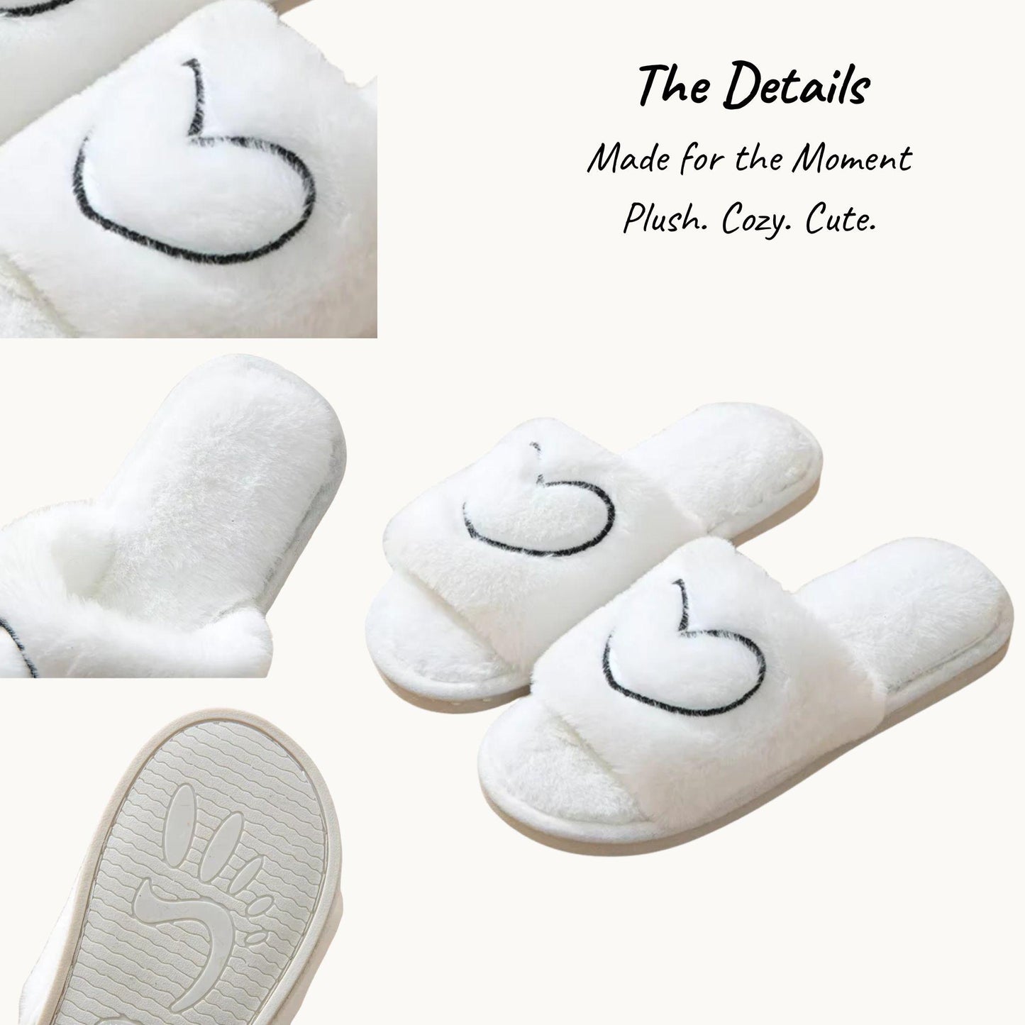 Bridal Party Heart Slippers – Cozy Moments Before “I Do”