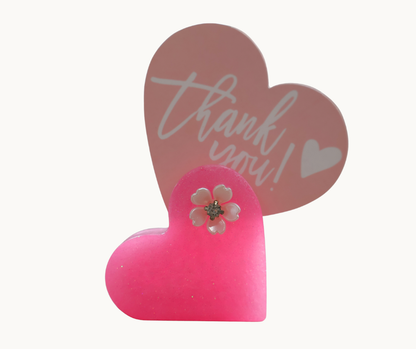 Heart Resin Place Card Holders – Wedding Table Name Holders | Menu, Photo & Card Display Stand