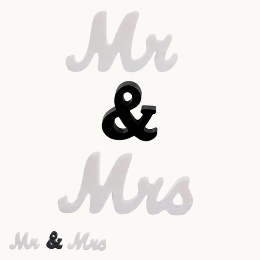 Mr & Mrs Resin Letter Set – Wedding Table Display | Couple Gift Décor