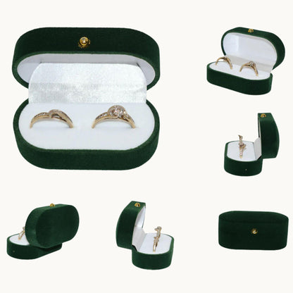 Velvet Double Ring Box