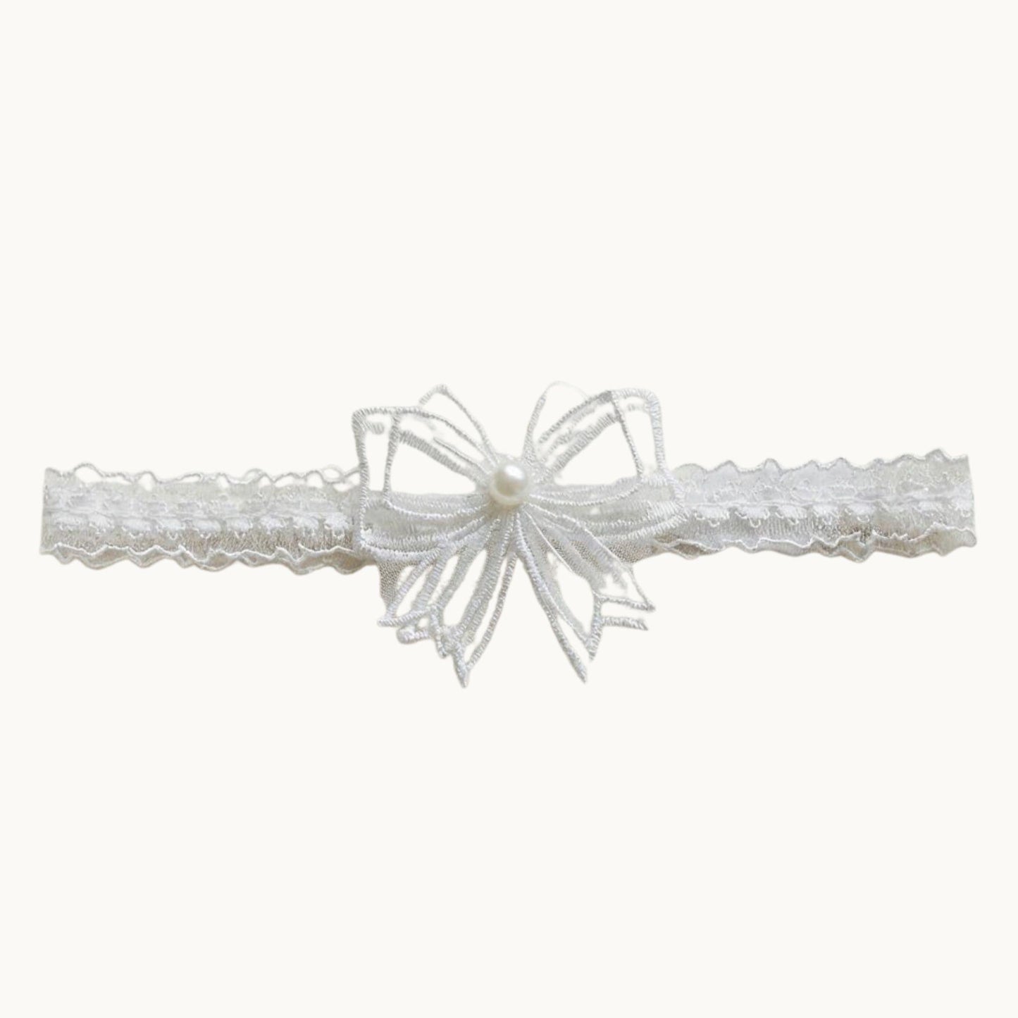 Cute Bow Garter - Sheer Bow