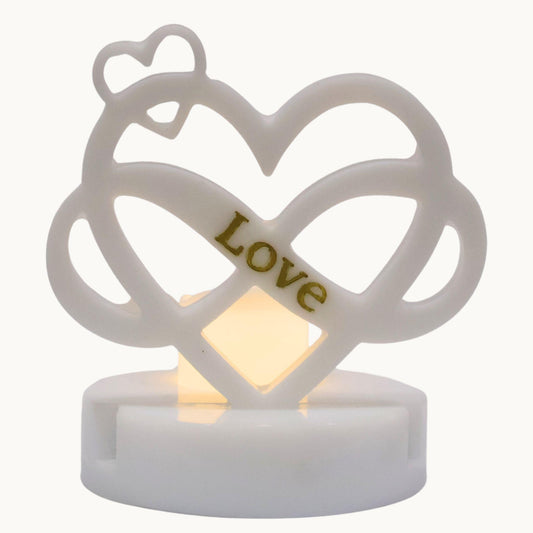 Infinity Heart Candle Holder – Symbol of Endless Love for Weddings